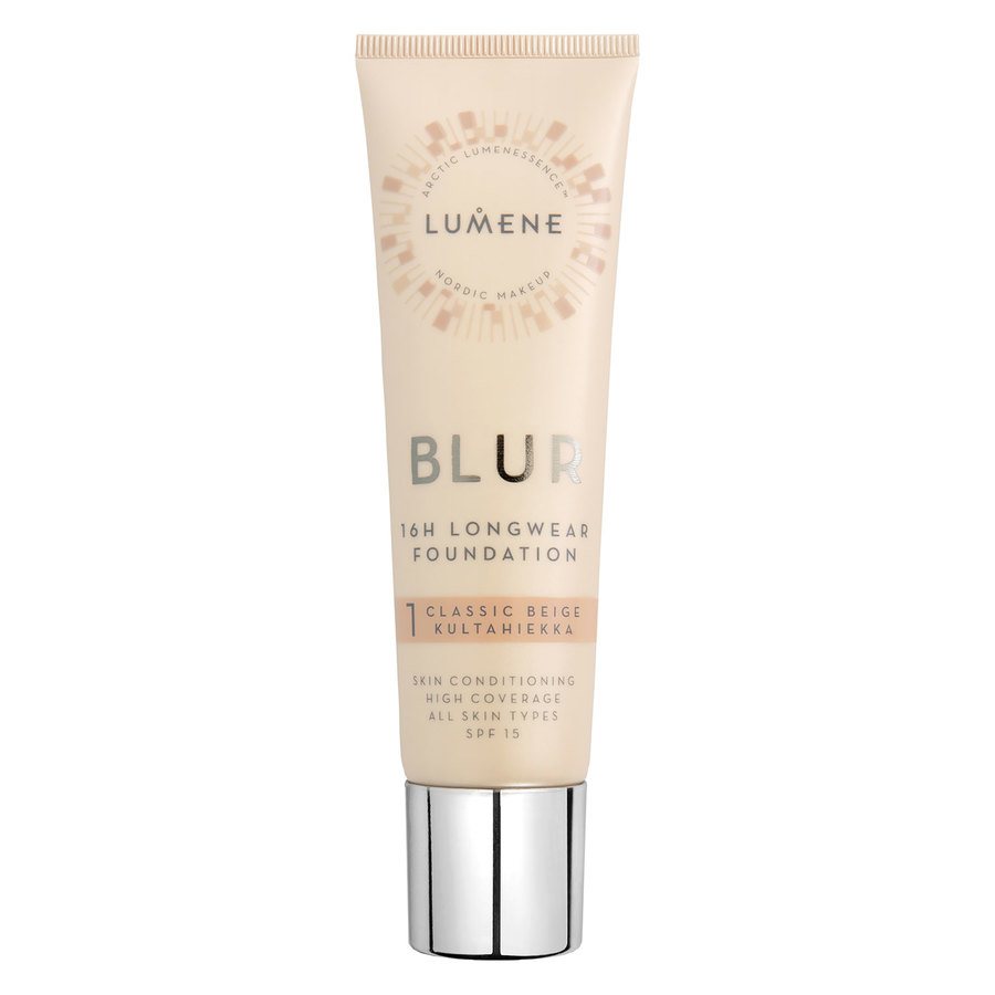 Lumene Blur 16H Longwear Foundation SPF 15 30 ml ─ 1 Classic Beige