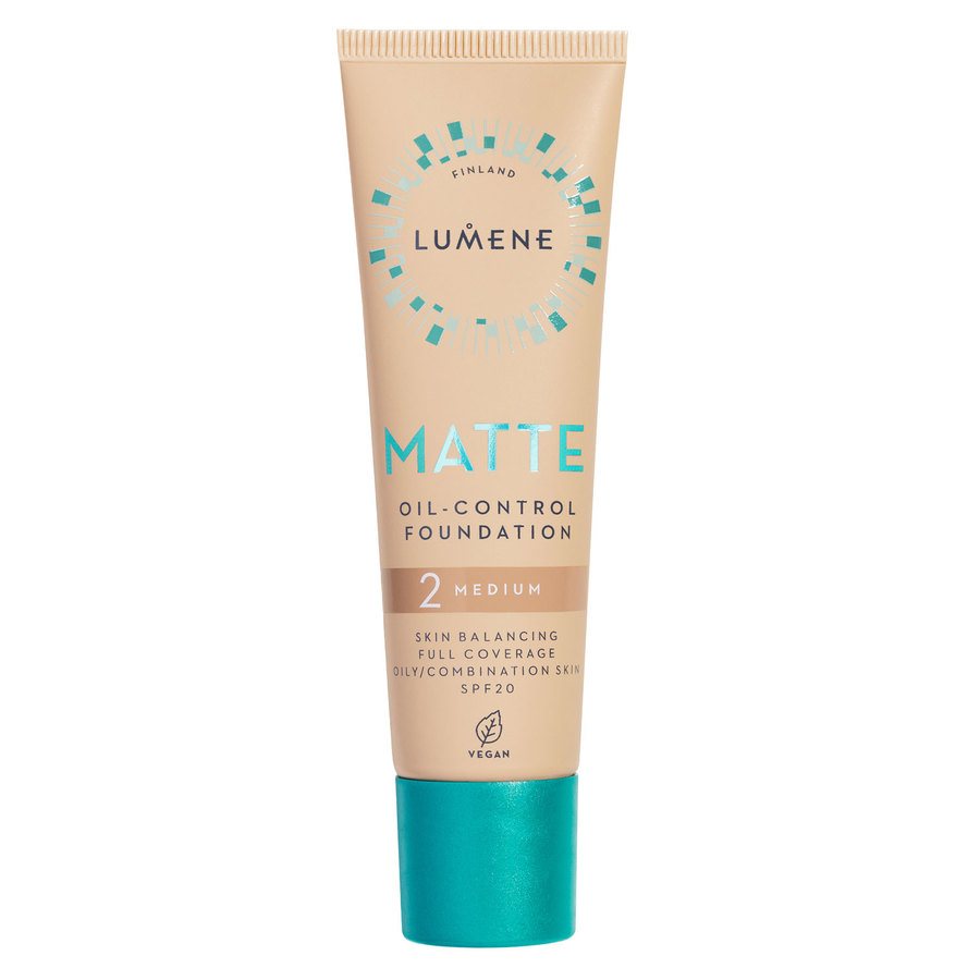 Lumene Matte Oil-Control Foundation SPF20 2 Medium 30ml
