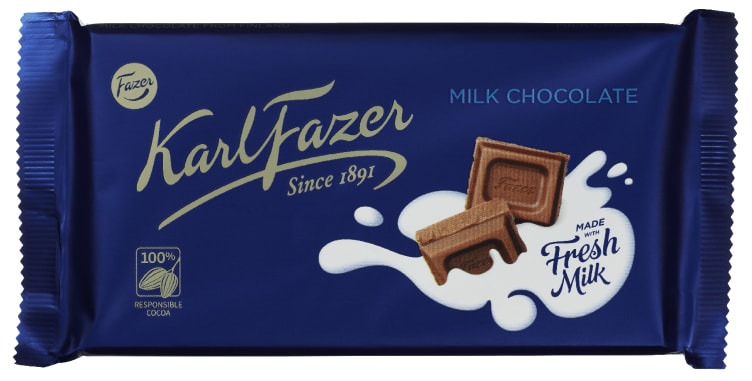 Melkesjokoladeplate 145g Karl Fazer