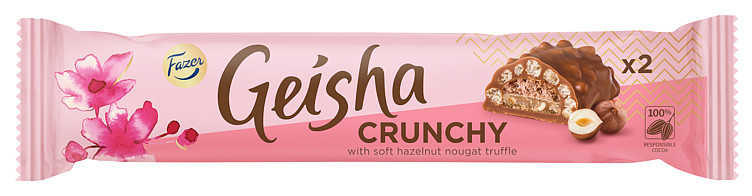 Geisha Crunchy Sjokoladebar 50g Fazer