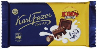 Karl Fazer Kina Rispuffar Sjokoladeplate 125g