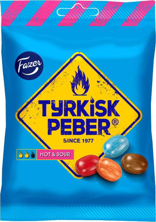 Tyrkisk Peber Hot&Sour 150g Fazer