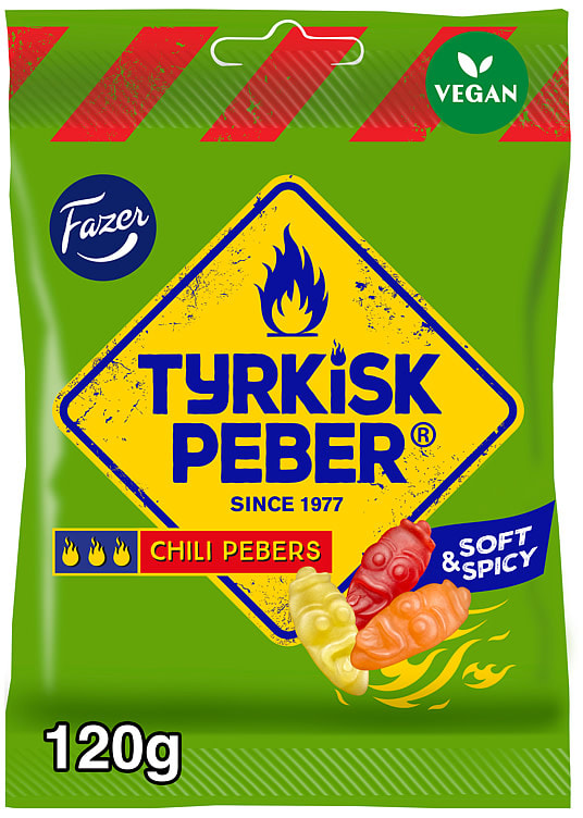 Tyrkisk Peber Chili Pebers 120g Fazer