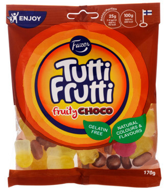 Fazer Tutti Frutti Fruity Choco 170g