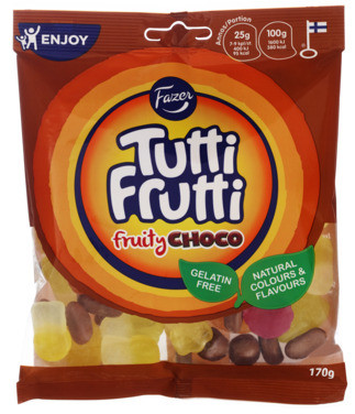 Fazer Tutti Frutti Fruity Choco 170g