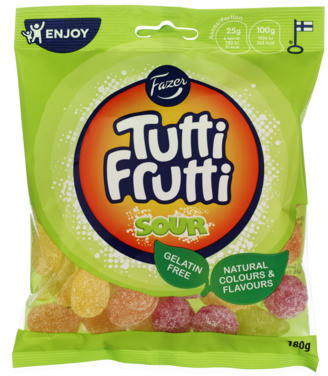 Fazer Tutti Frutti Sour 180g