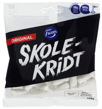 Fazer Skolekridt Original Godteri 110g