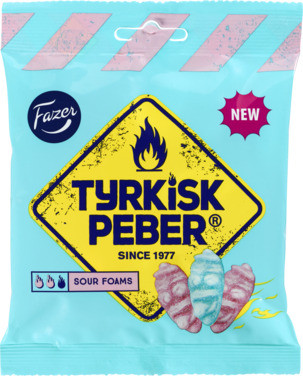 Tyrkisk Peber Sour Foams Godispåse Fazer