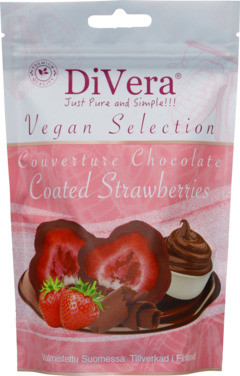 Divera Chocolate Strawberries Vegan 60g