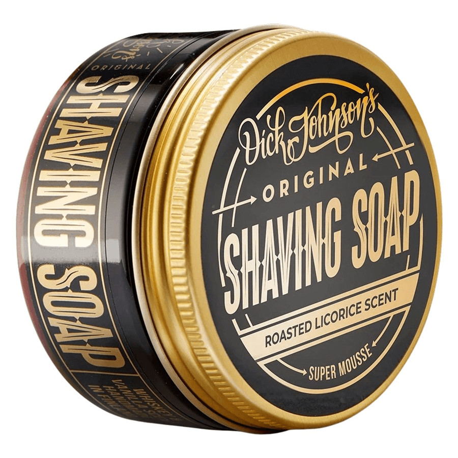 Dick Johnson Shaving Soap Super Mousse Roasted Licorice 80g