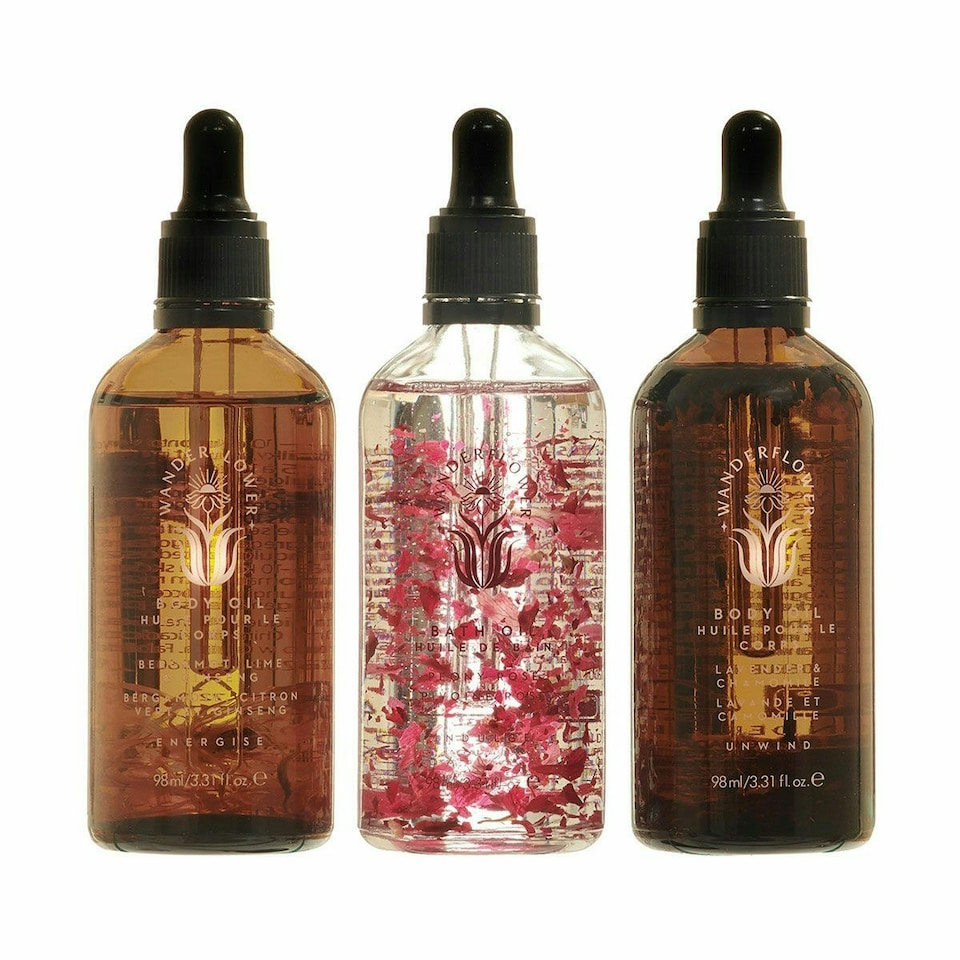 Wanderflower Unwind Bathing Oil Set