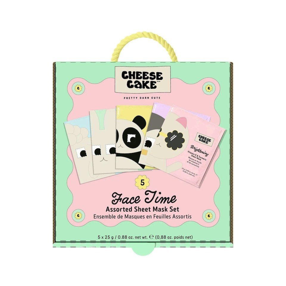 Cheesecake Face Time Assorted Sheet Mask Set of 5