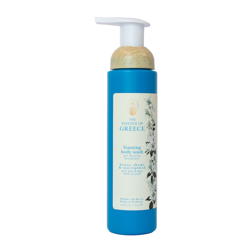 Wanderflower Essence of Greece Foaming Body Wash 240ml