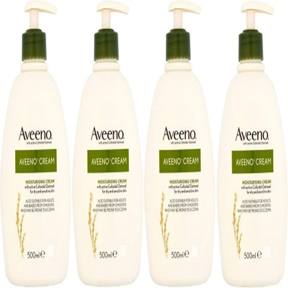 Aveeno Moisturising Cream 500ml - Pack of 4