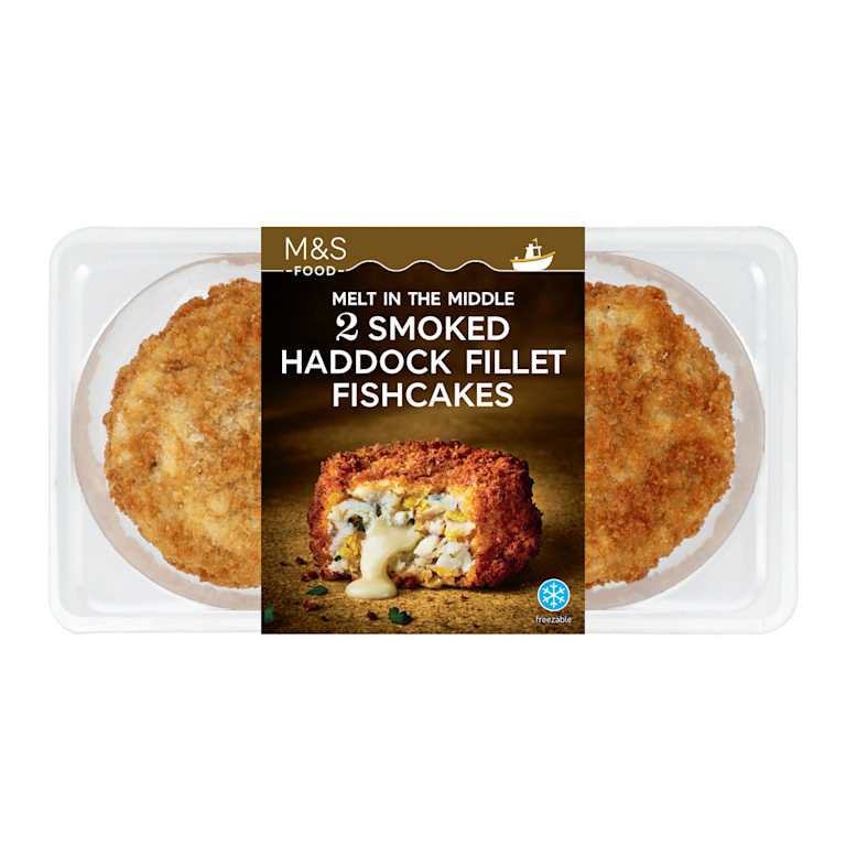 M&S 2 Smoked Haddock Fillet Fishcakes