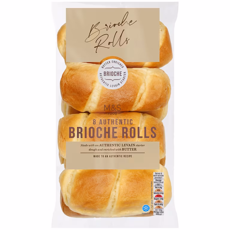 M&S 8 Brioche Rolls