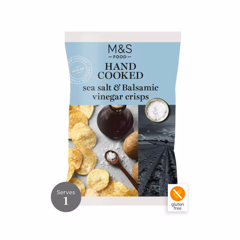 M&S Sea Salt And Balsamic Vinegar Crisps