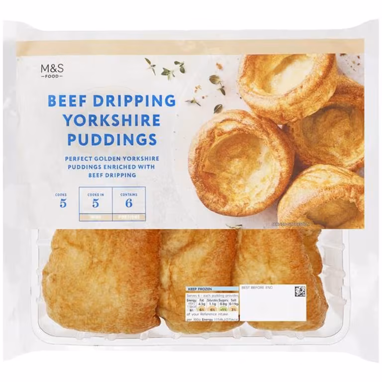 M&S Beef Dripping Yorkshire Puddings