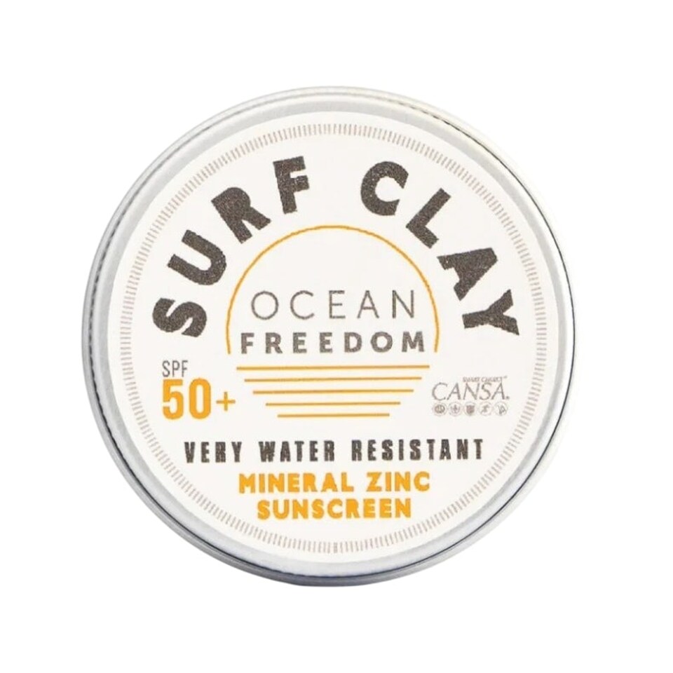Ocean Freedom Surf Clay Mineral Zinc Sun Cream SPF 50+ White Tint 50g
