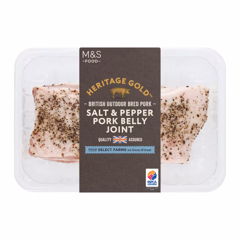 M&S British Salt and Pepper Pork Belly Joint