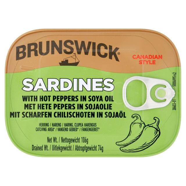 Brunswick Sardines with Hot Peppers 106g