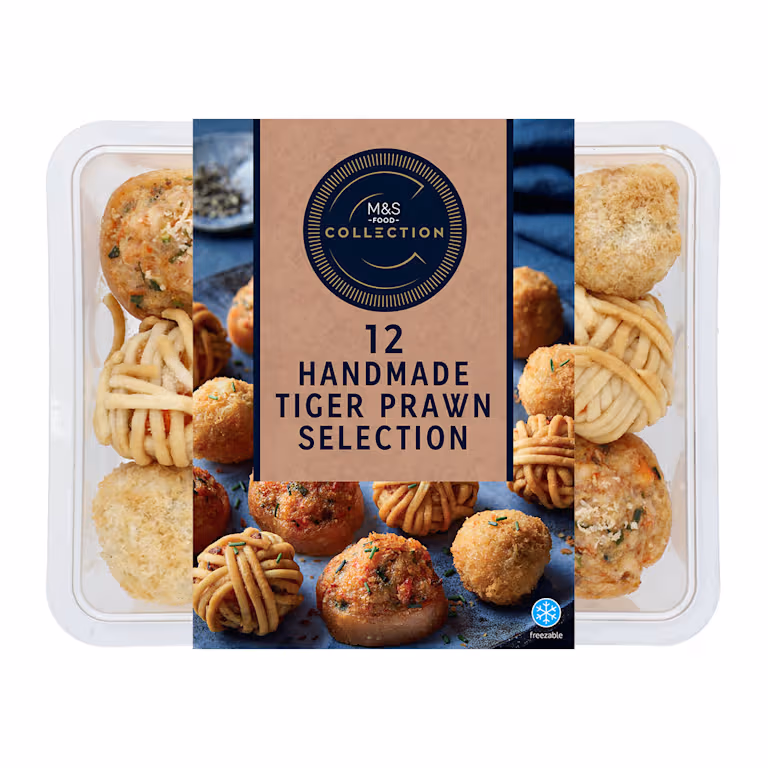 M&S Collection Handmade Tiger Prawn Selection