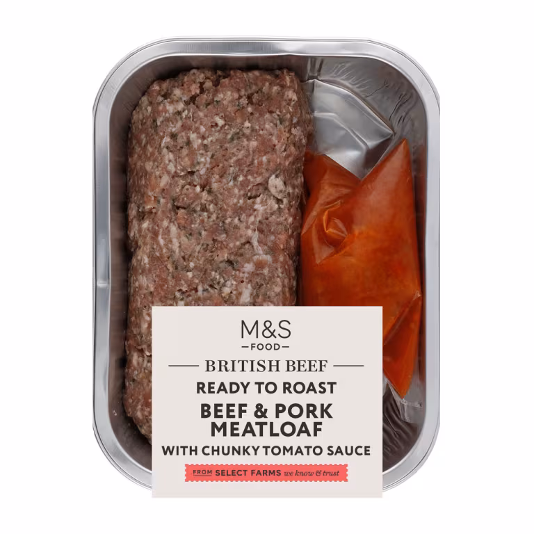 M&S British Beef & Pork Meatloaf with Chunky Tomato Sauce