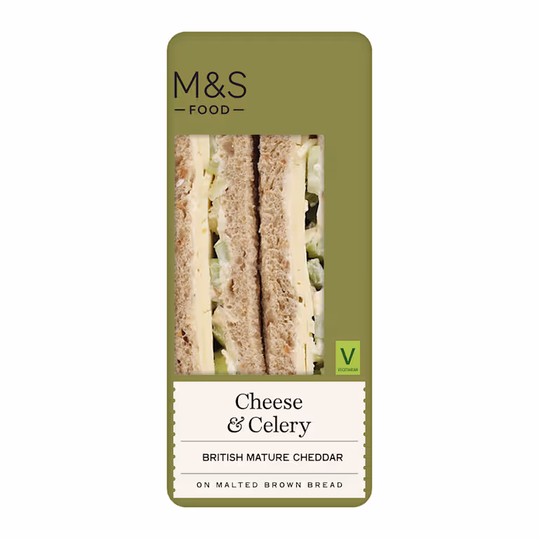 M&S Cheese and Celery Sandwich