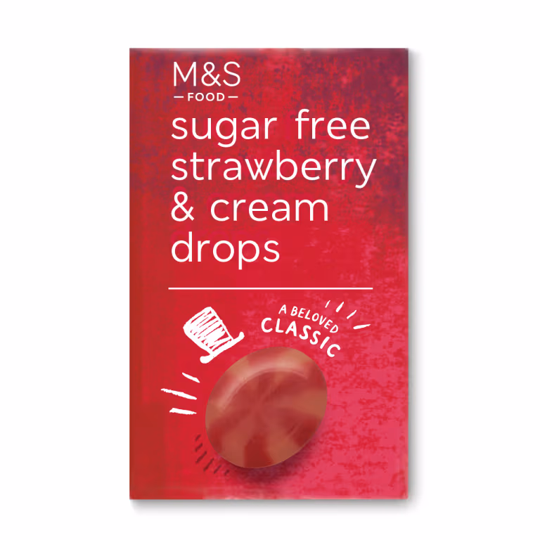 M&S Sugar Free Strawberry & Cream Drops