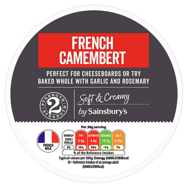 Sainsbury's French Camembert Cheese Whole 250g
