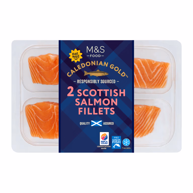 M&S Two Caledonian Gold Scottish Salmon Fillets