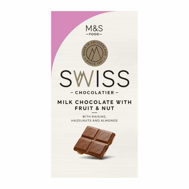 M&S Extra Fine Milk Chocolate with Fruit and Nut