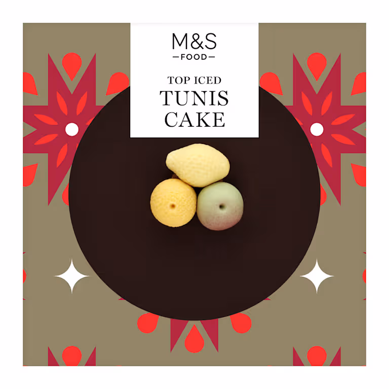 M&S Top Iced Tunis Cake