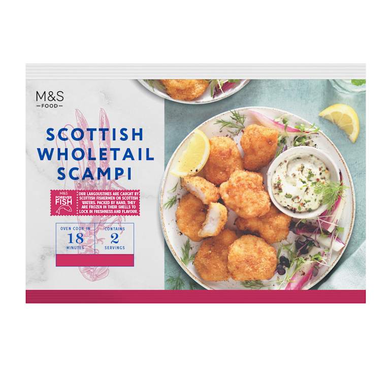 M&S Scottish Wholetail Scampi