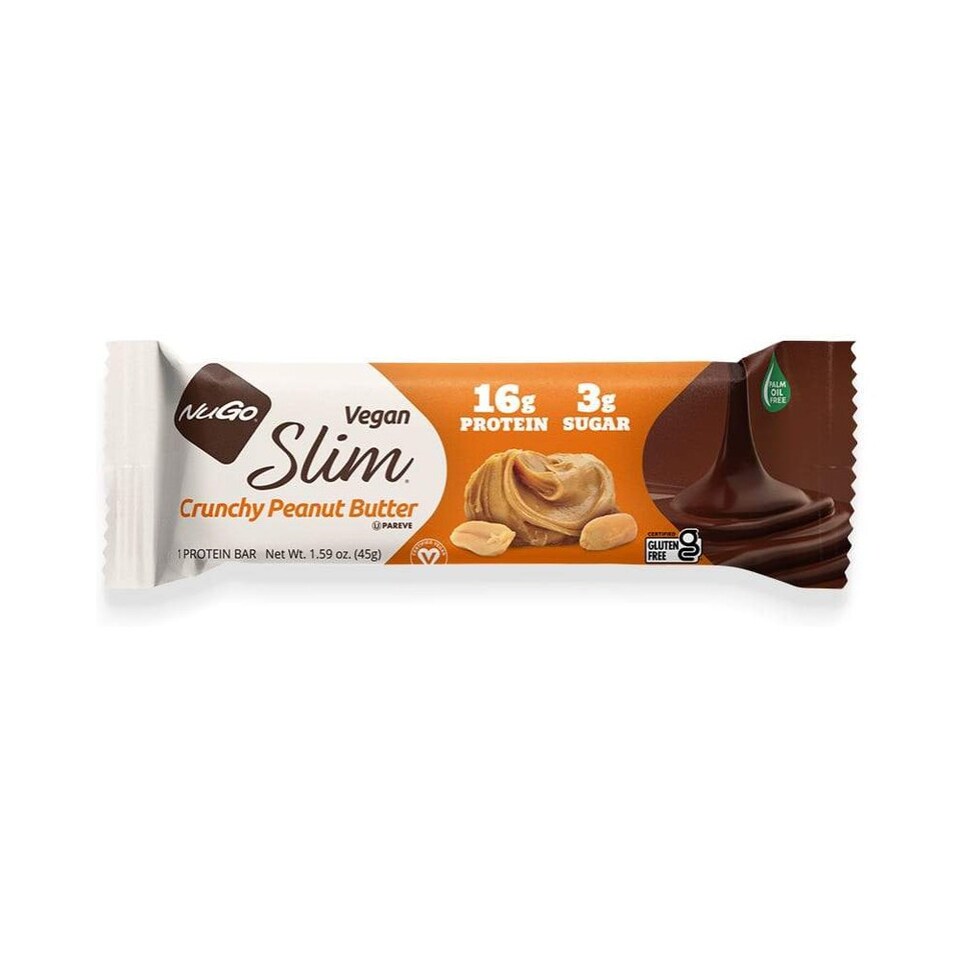 NuGo Slim Crunchy Peanut Butter Bars 45g x 12