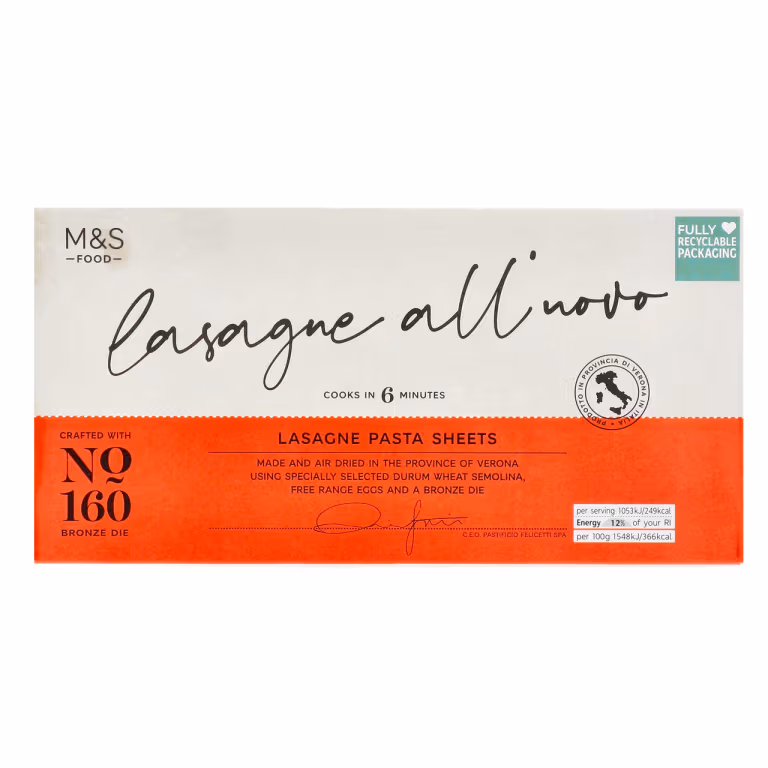 M&S Lasagne Pasta Sheets