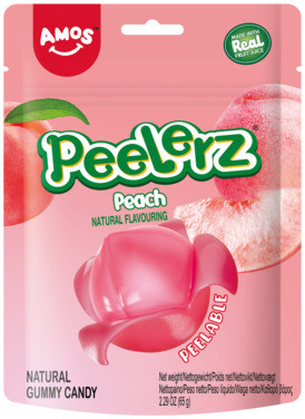 Amos Peelerz Gummy Peach 65g