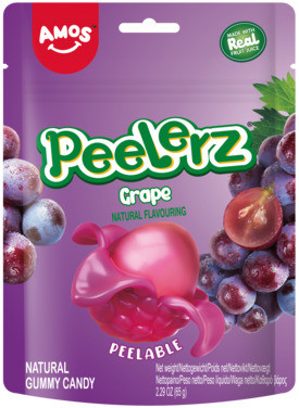 Amos Peelerz Gummy Grape 65g