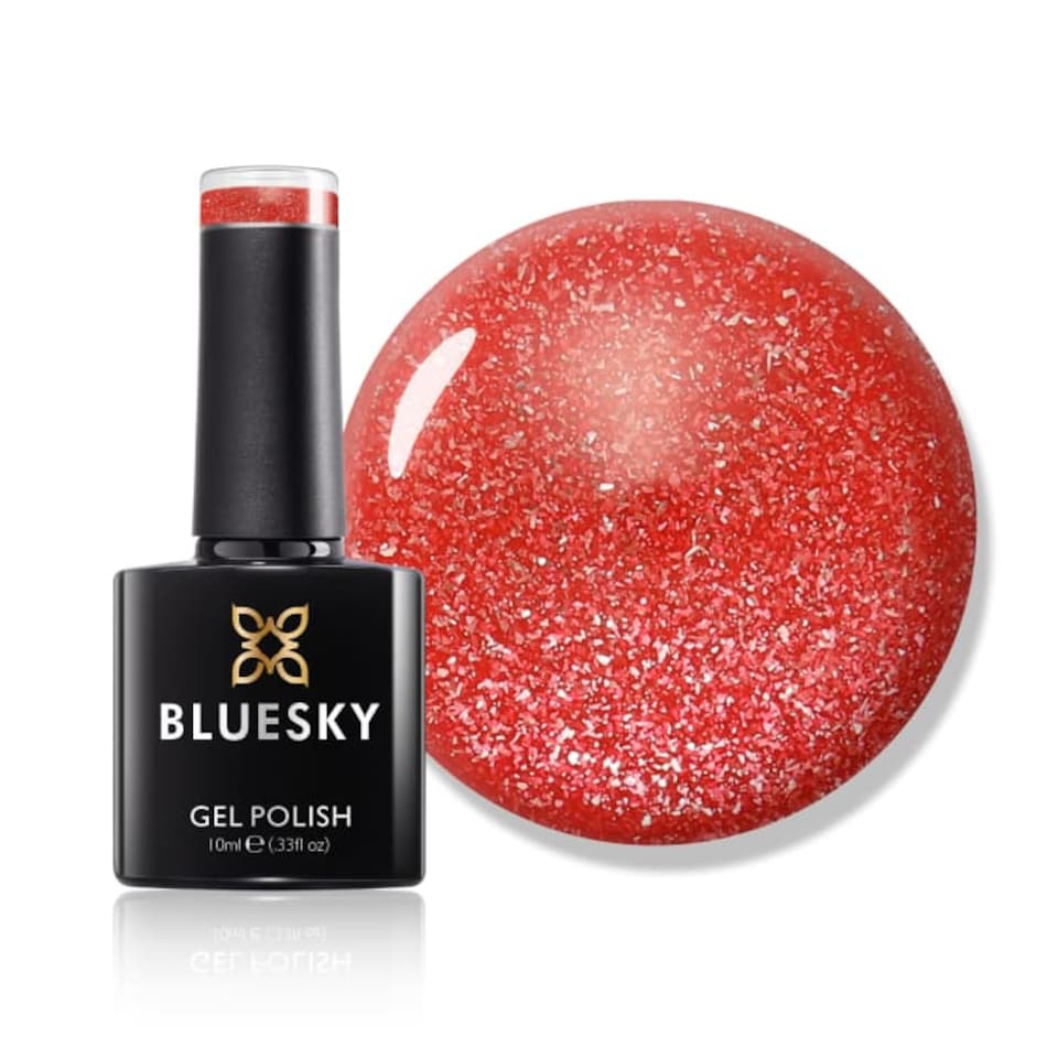 Bluesky Red Gel Polish - Light My Fire Opal - Platinum 10ml
