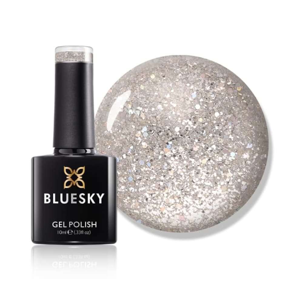 Bluesky Silver Gel Polish - Ice Ice Baby - Platinum 10ml