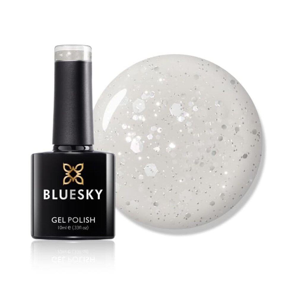 Bluesky White Gel Polish - White Diamond 10ml