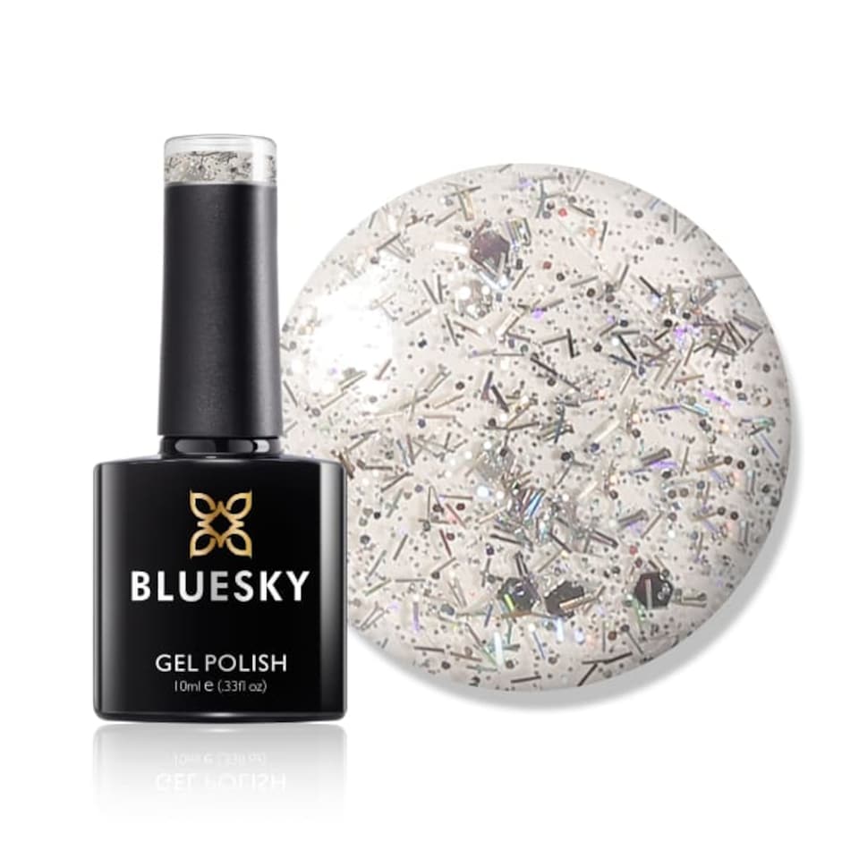 Bluesky Silver Gel Polish - Bedazzled 10ml