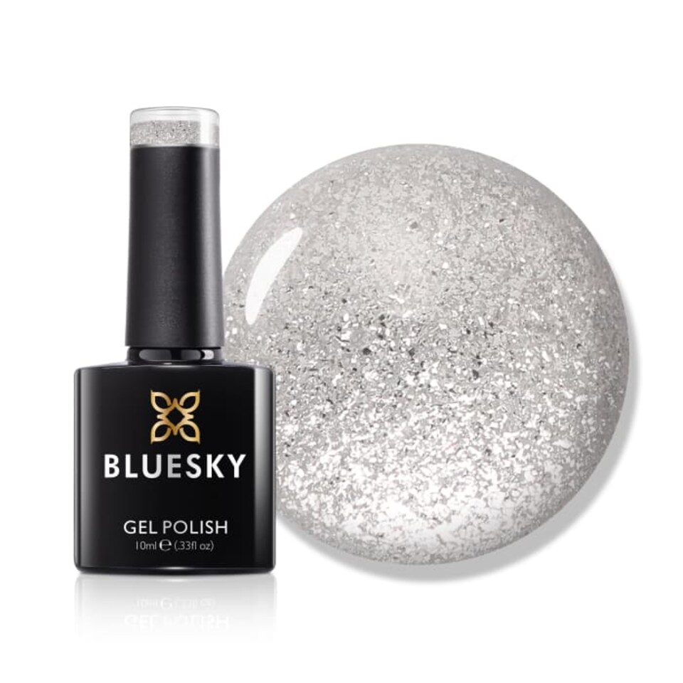 Bluesky Silver Gel Polish - Diamonds & Pearls - Platinum 10ml