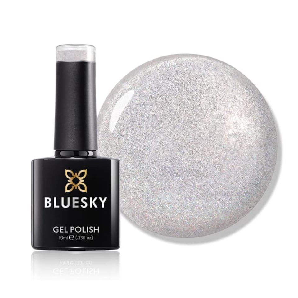 Bluesky Silver Gel Polish - Snow White 10ml