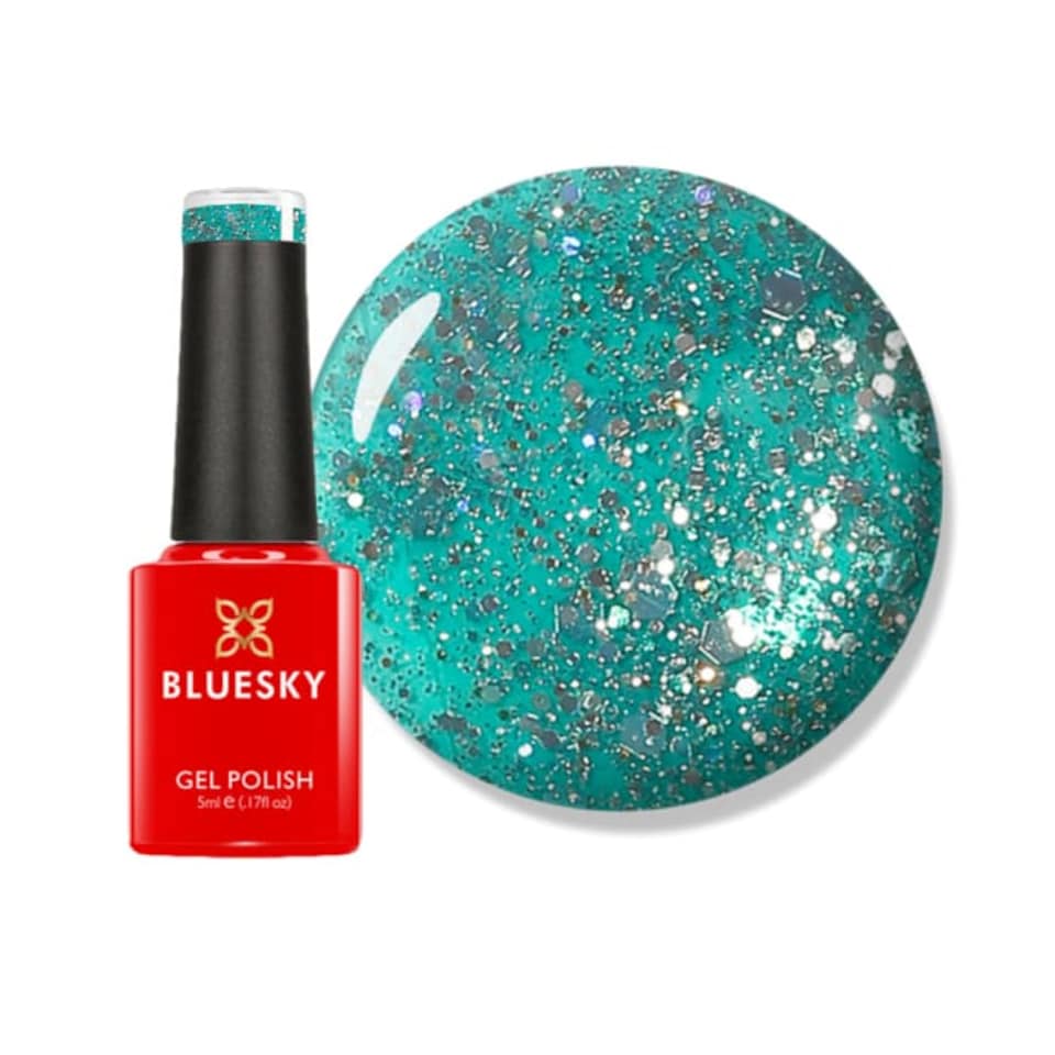 Bluesky Blue Gel Polish - Teal Blue Green 5ml