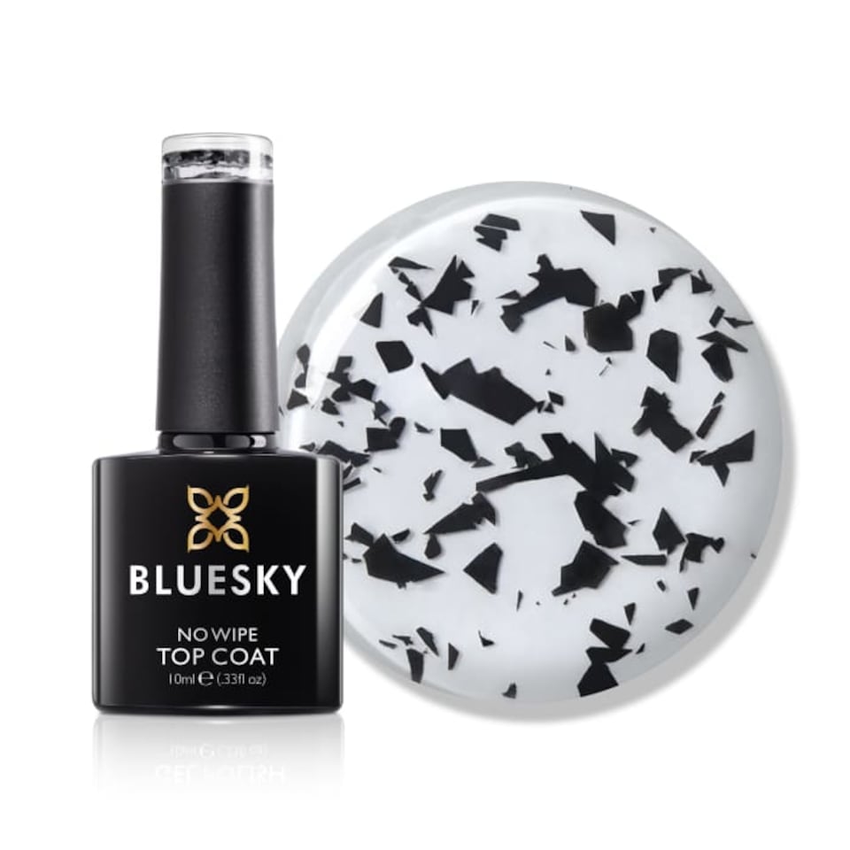 Bluesky Clear Gel Polish - No Wipe Top Coat - Eggshell 10ml