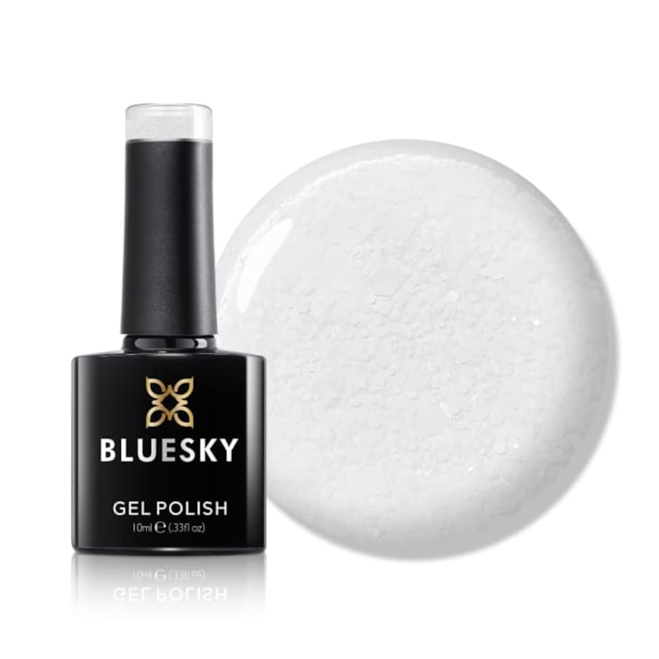 Bluesky White Gel Polish - White - Glitter Neon 10ml