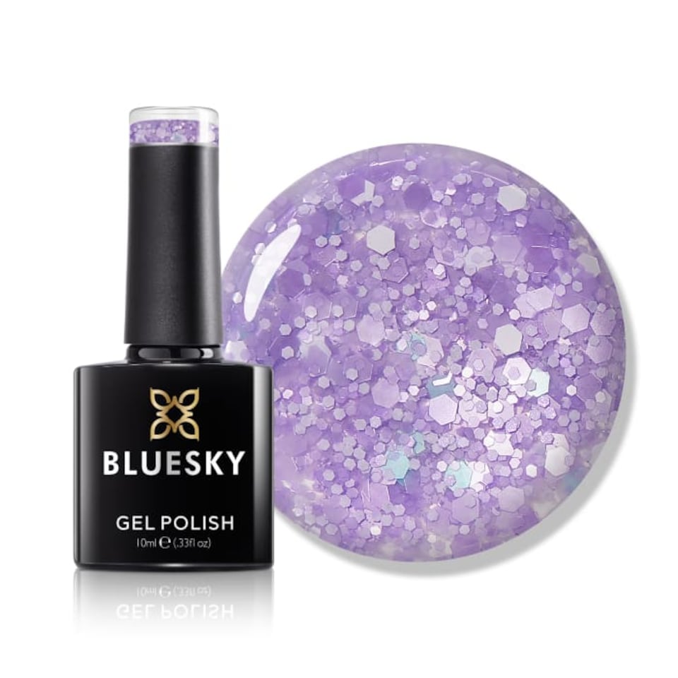 Bluesky Purple Gel Polish - Purple - Glitter Neon 10ml