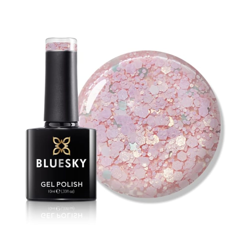 Bluesky Pink Gel Polish - Light Pink - Glitter Neon 10ml