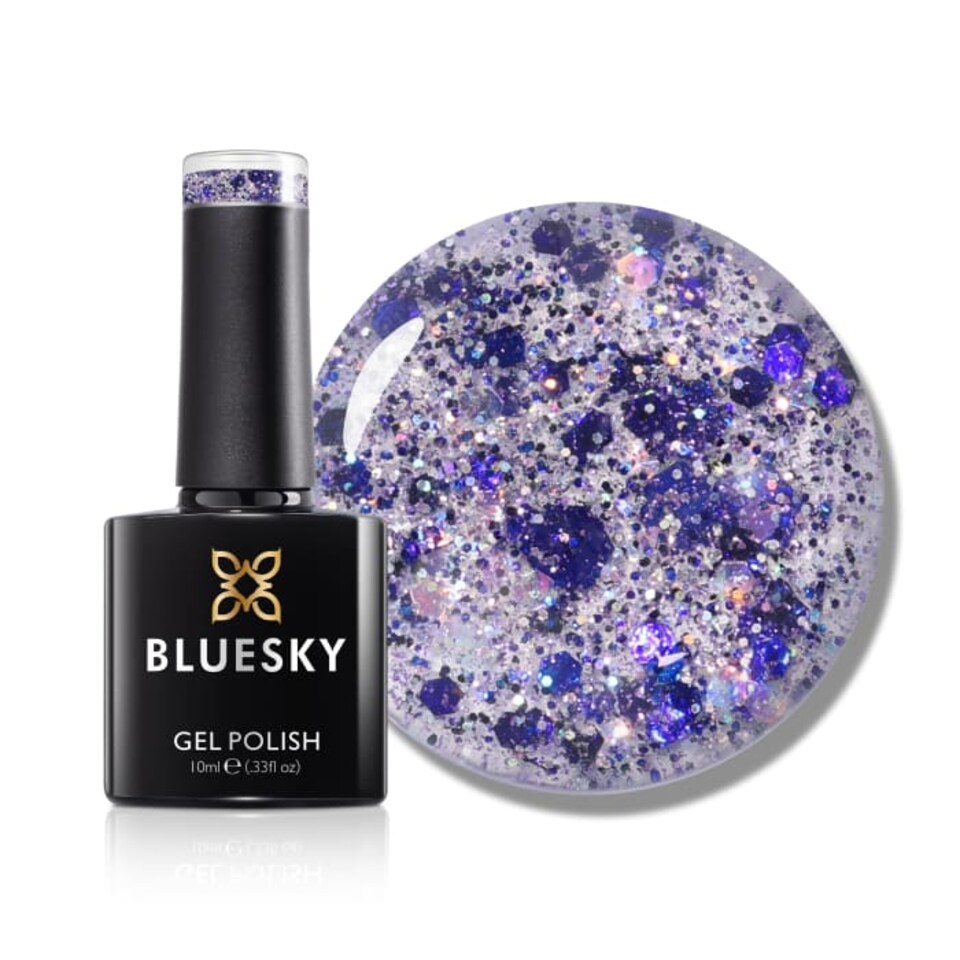 Bluesky Purple Gel Polish - Purple Crystal 10ml